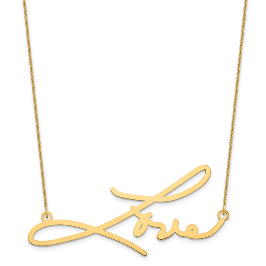 10K Yellow Gold Signature Necklace