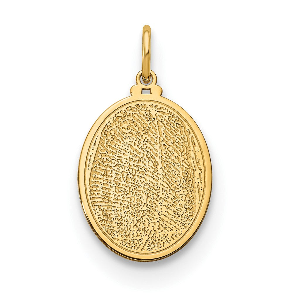 10K Yellow Gold Small Fingerprint Charm