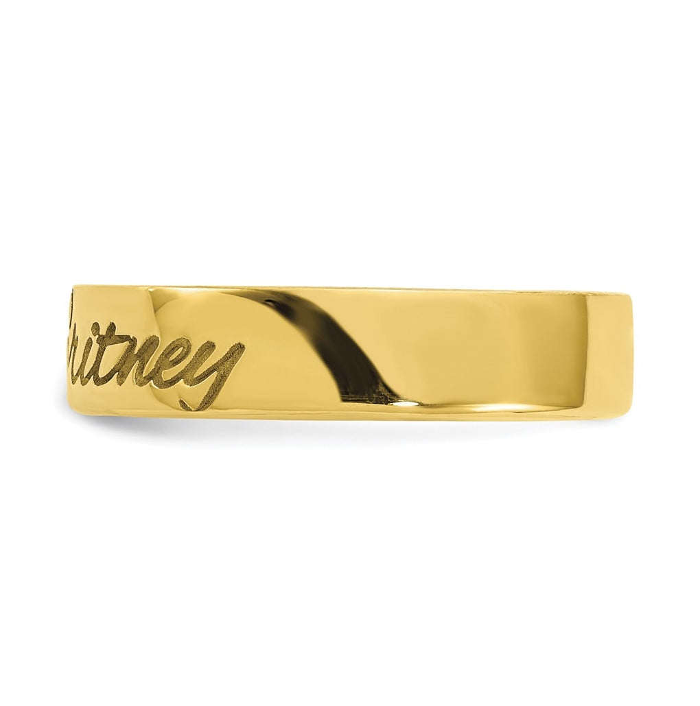 10k Yellow Or White Gold Customized Ring – Elegant Jewelry Gift for Birthday, Anniversary, Engagement, Wedding