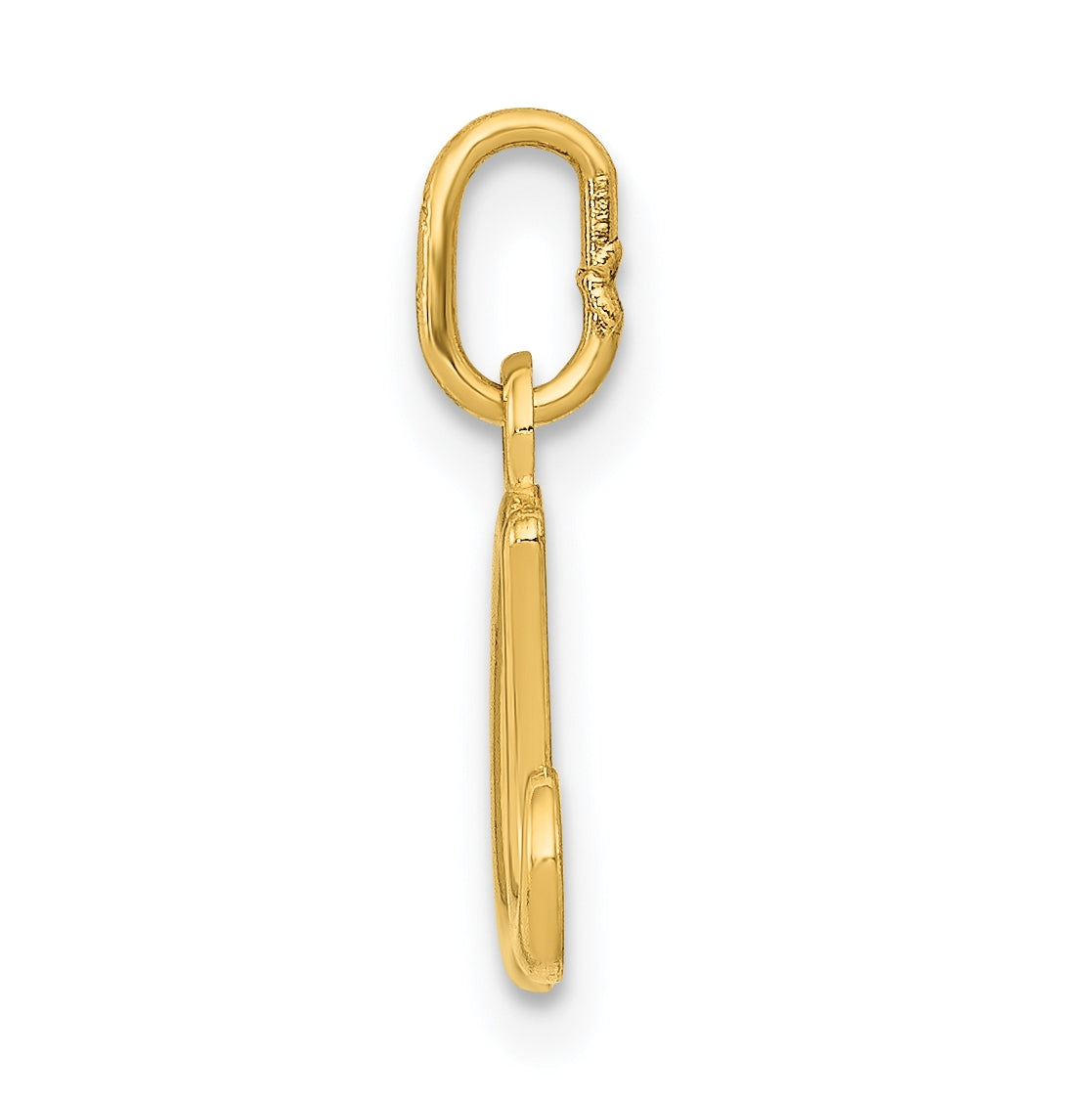 10k Yellow Gold Letter a Initial Charm