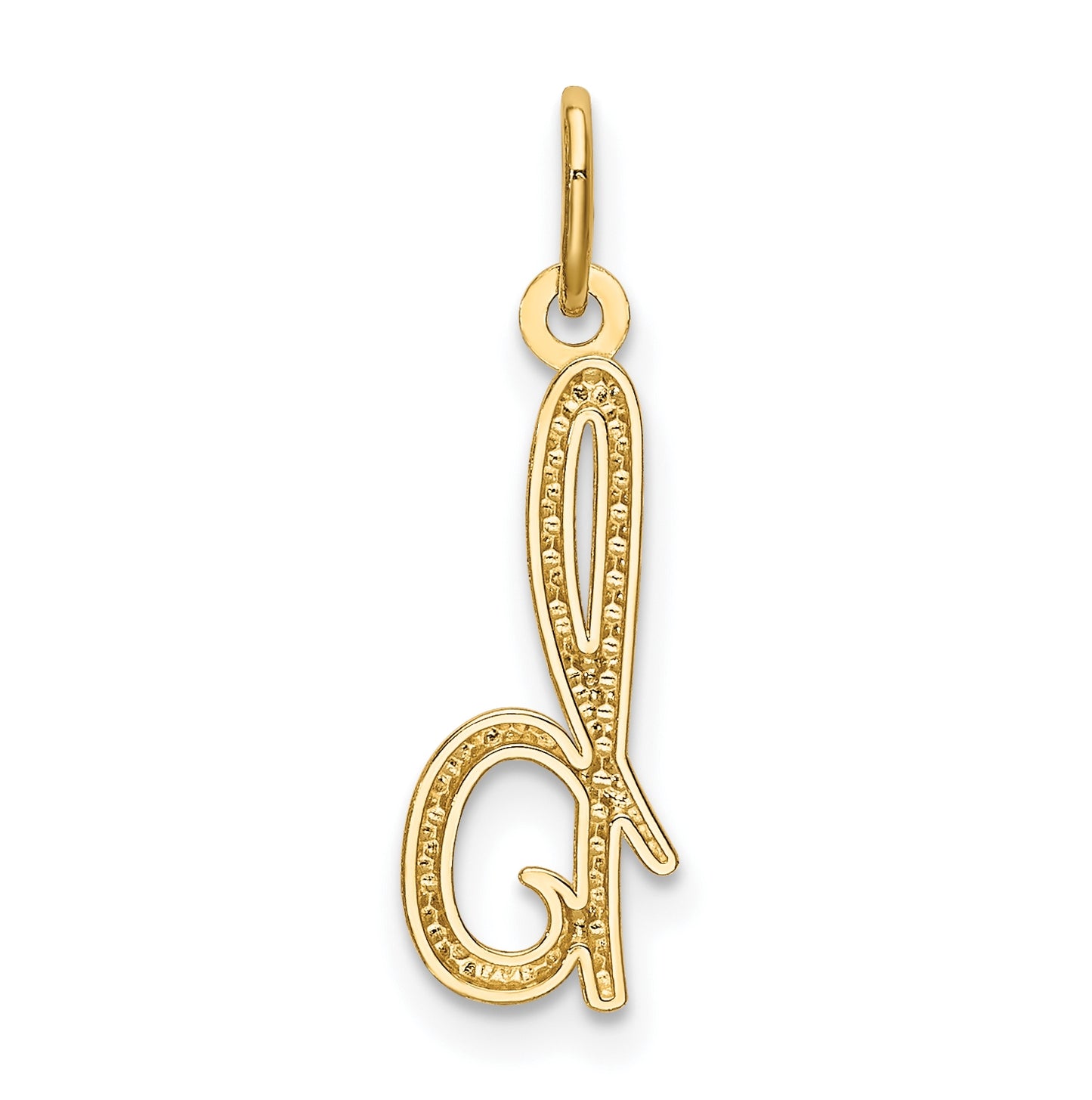 10k Yellow Gold Letter b Initial Charm