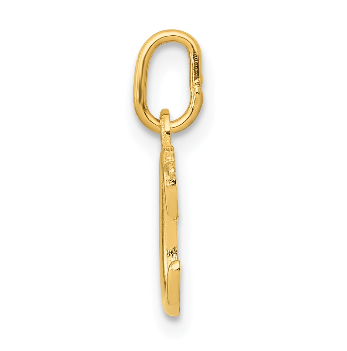 10k Yellow Gold Letter c Initial Charm