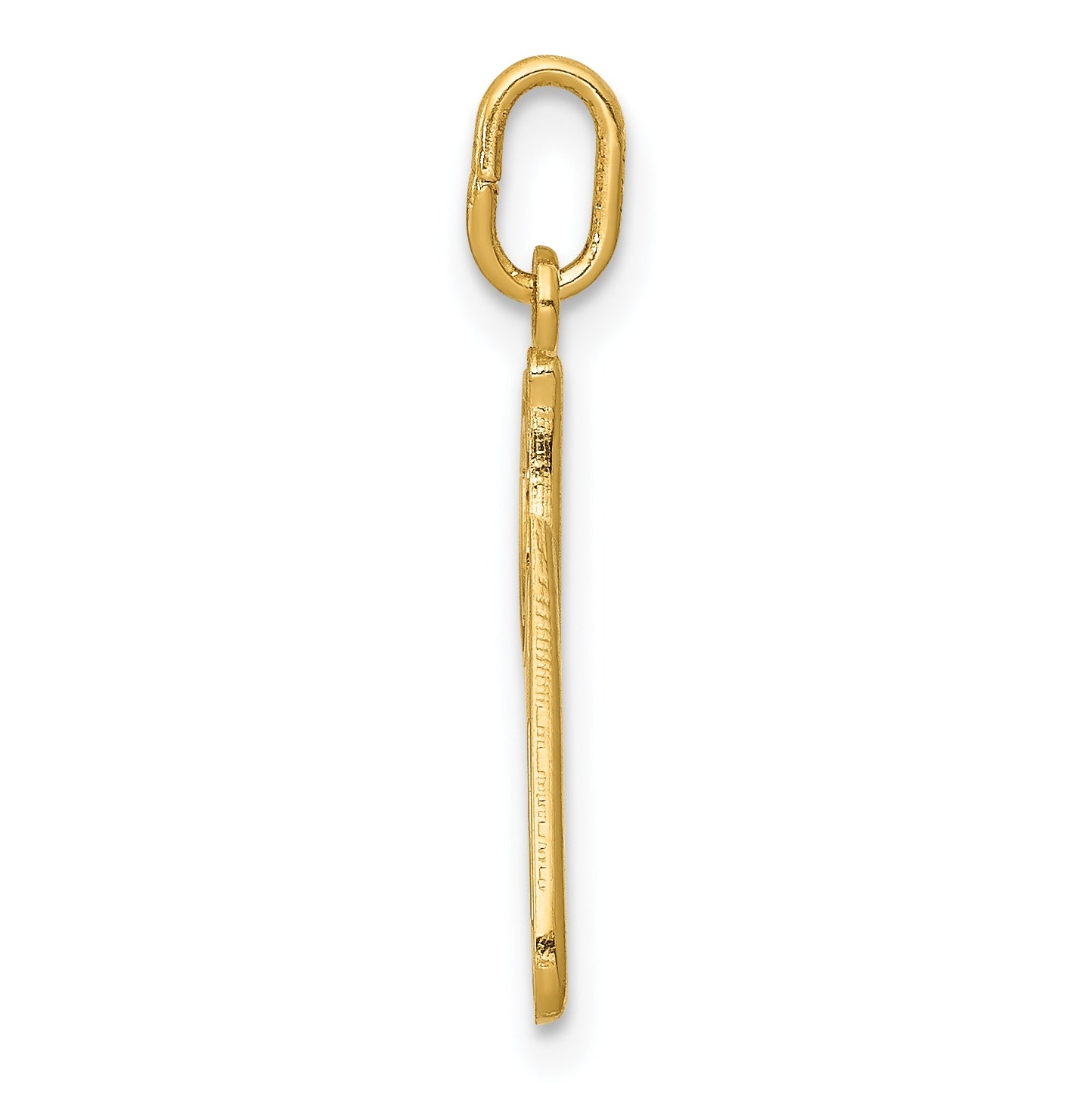 10k Yellow Gold Letter p  Initial Charm