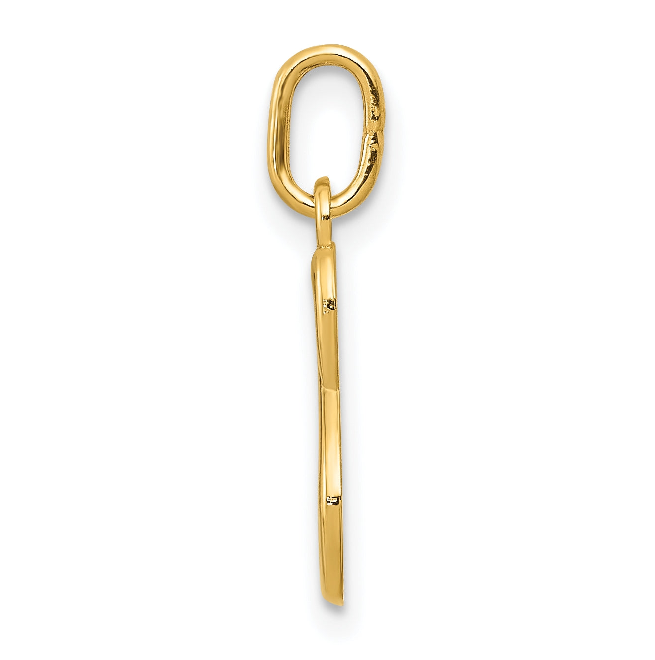 10k Yellow Gold Letter s Initial Charm