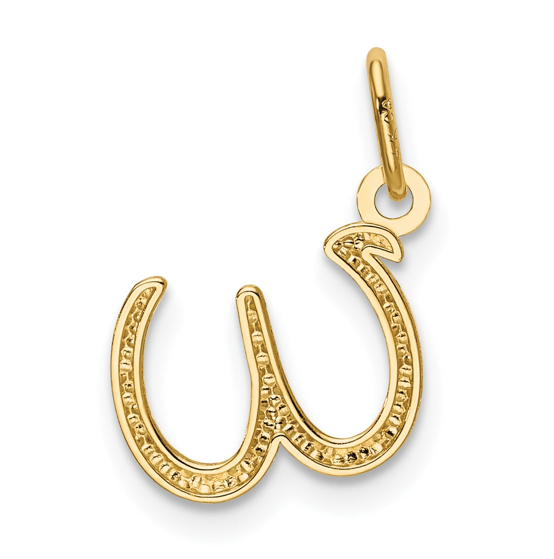 10k Yellow Gold Letter w Initial Charm
