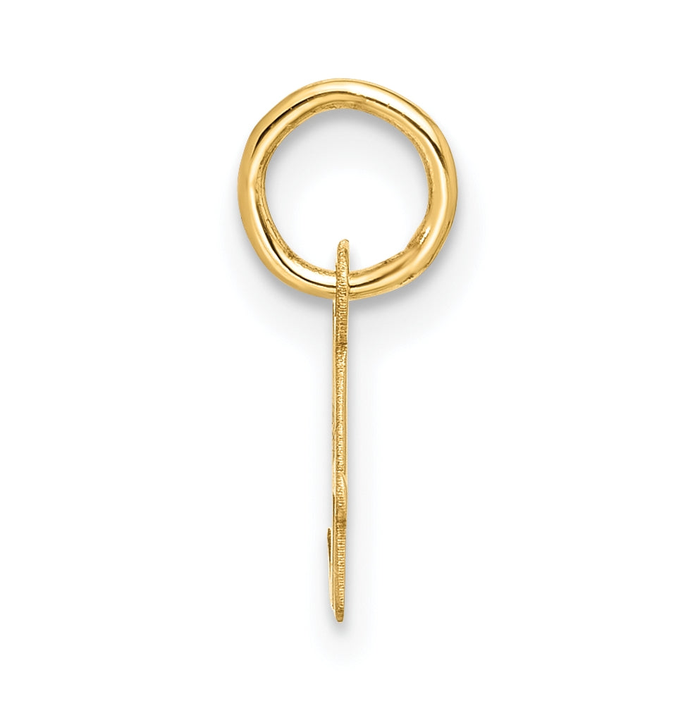 10K Yellow Gold Small-Script Initial A Charm