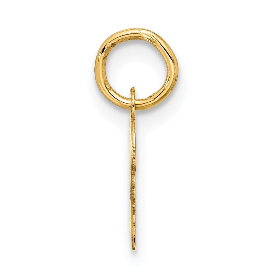 10K Yellow Gold Small-Script Initial B Charm