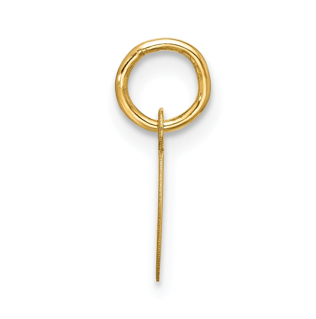 10K Yellow Gold Small-Script Initial C Charm