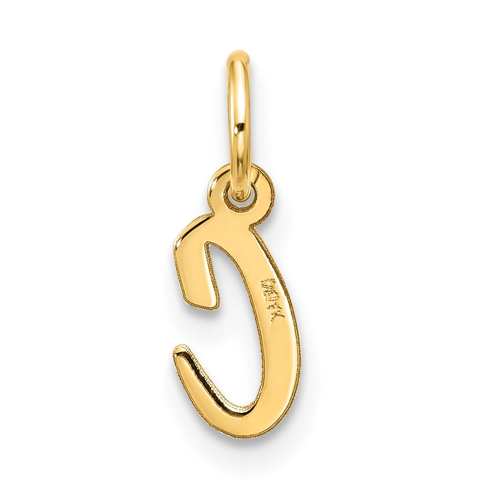 10K Yellow Gold Small-Script Initial C Charm