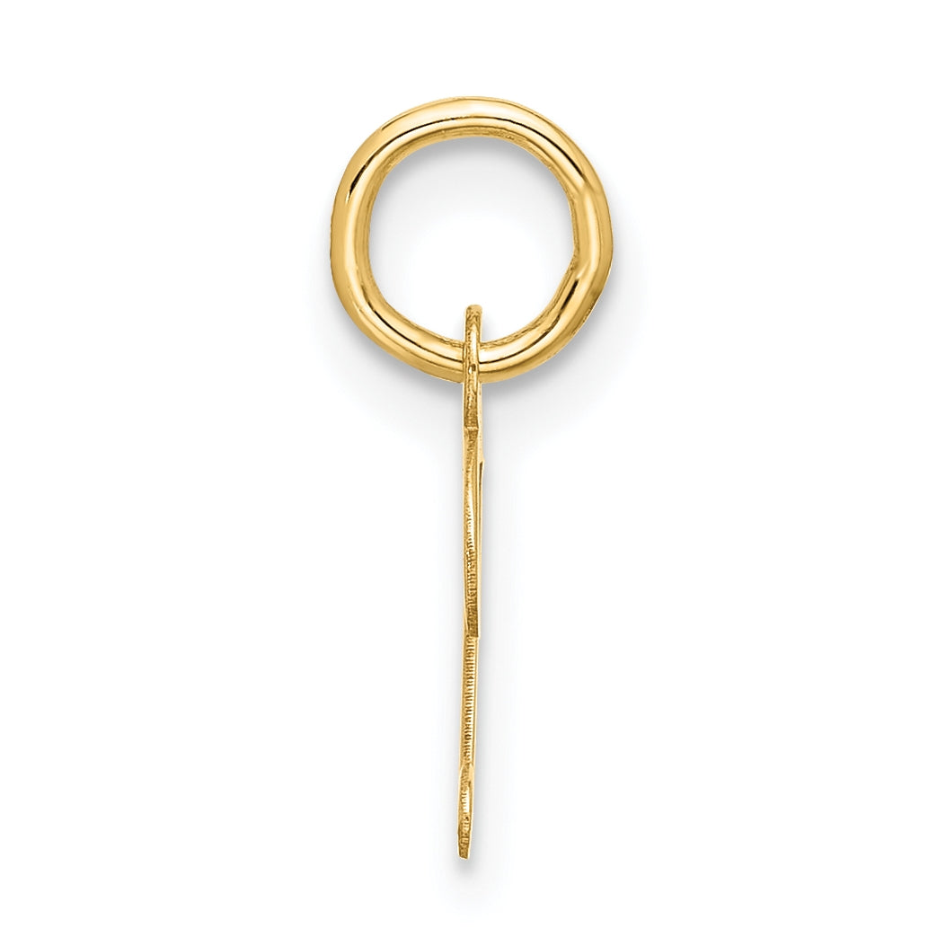 10K Yellow Gold Small-Script Initial D Charm