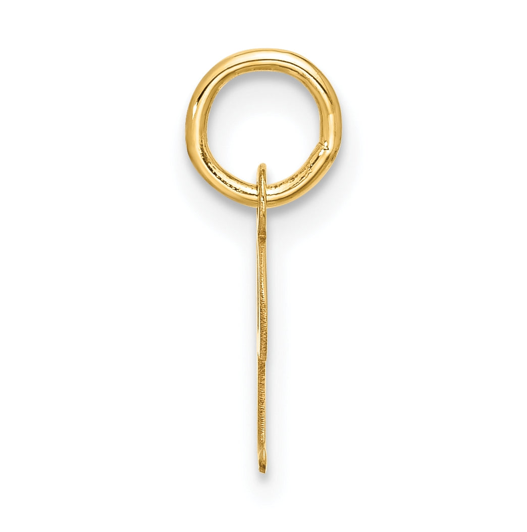10K Yellow Gold Small-Script Initial I Charm
