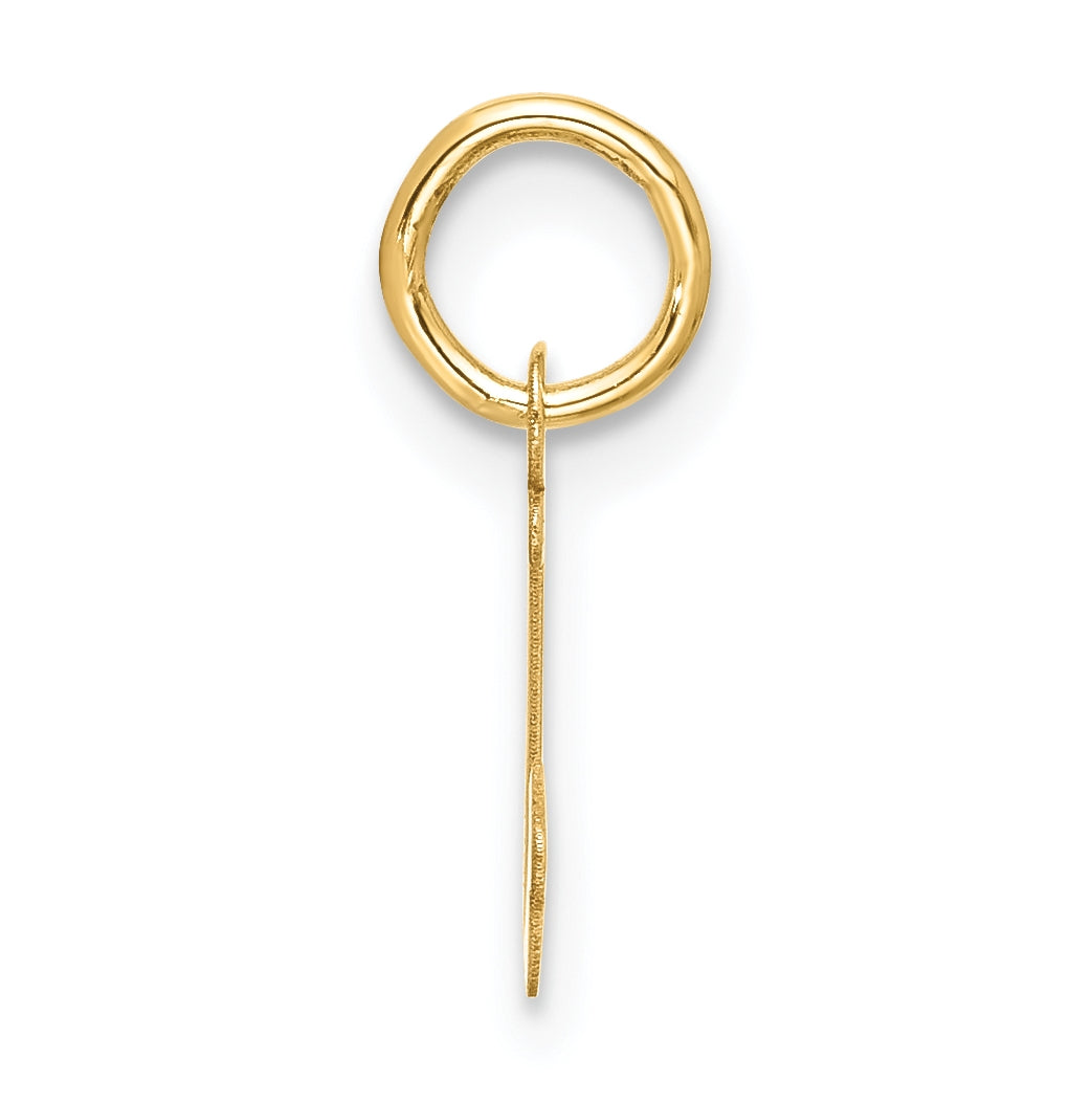 10K Yellow Gold Small-Script Initial J Charm