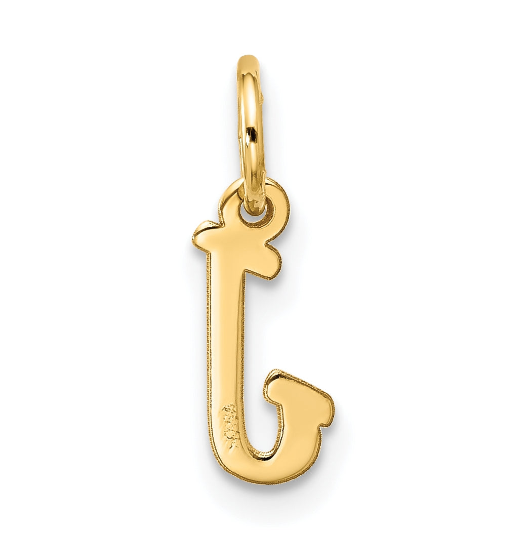 10K Yellow Gold Small-Script Initial J Charm