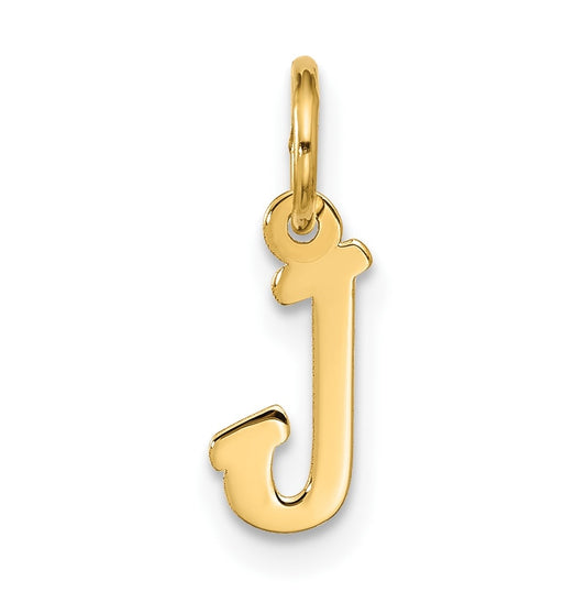 10K Yellow Gold Small-Script Initial J Charm