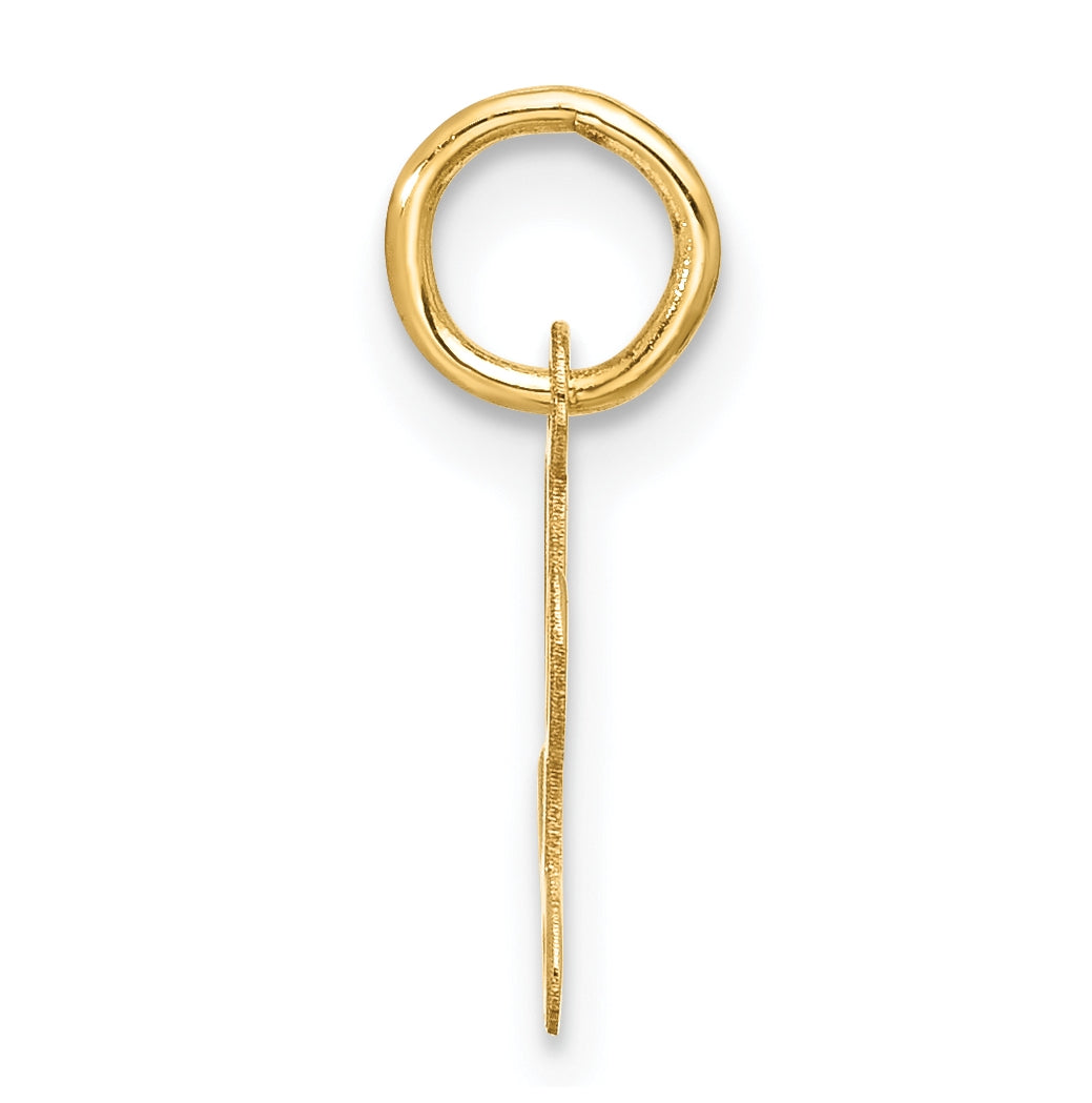 10K Yellow Gold Small-Script Initial L Charm