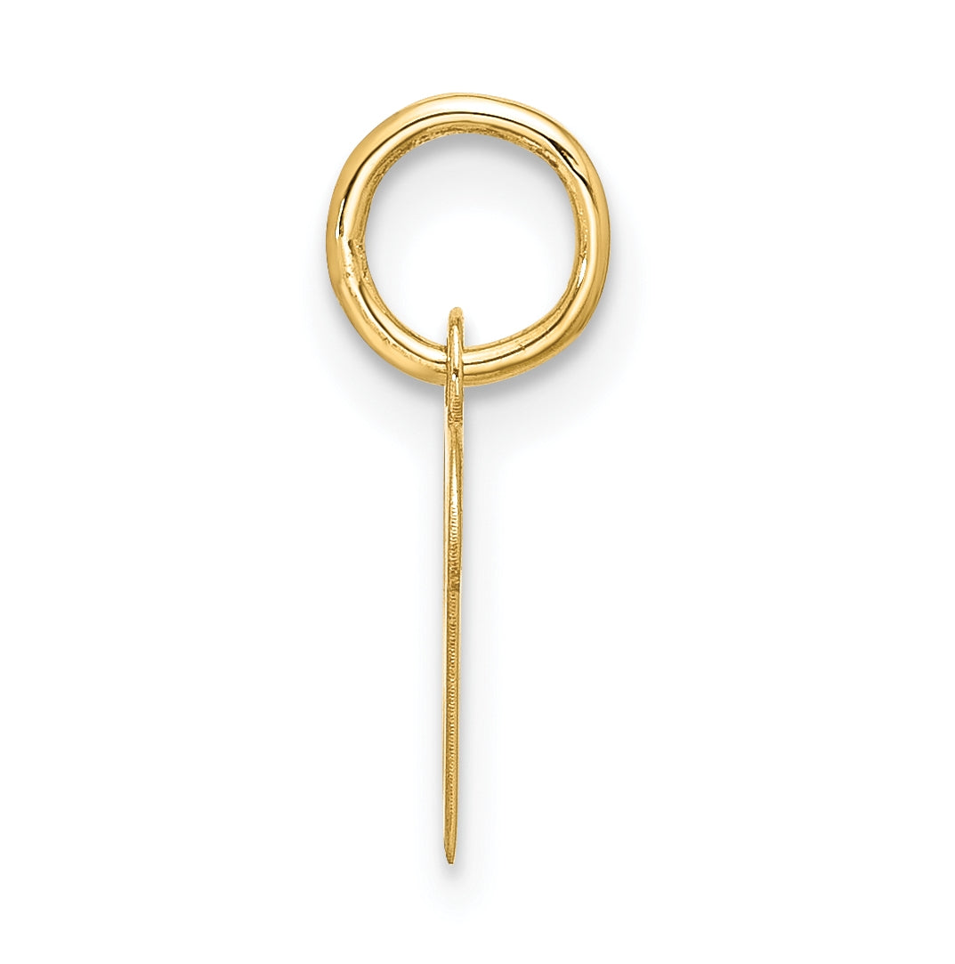 10K Yellow Gold Small-Script Initial R Charm