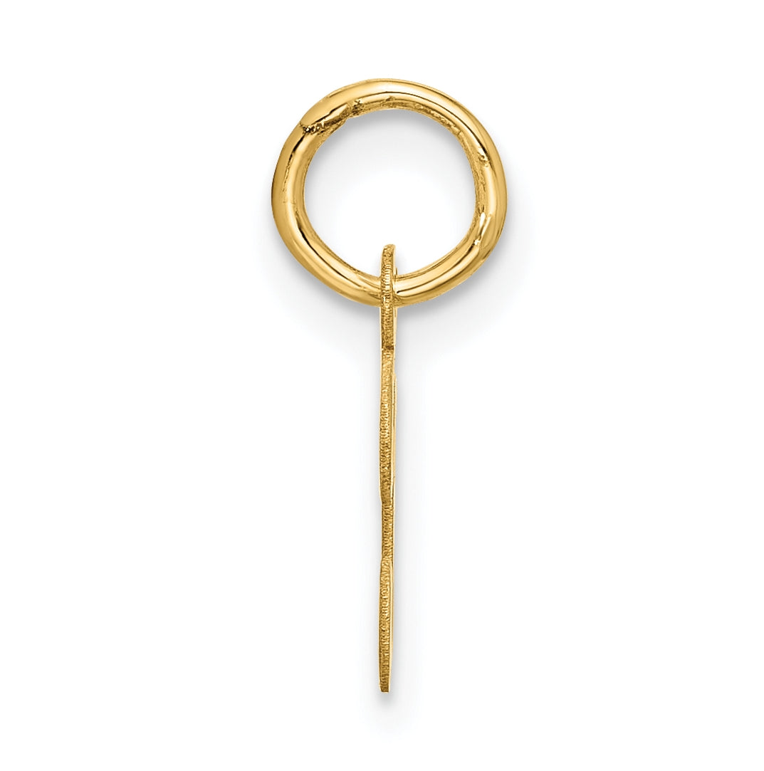 10K Yellow Gold Small-Script Initial T Charm