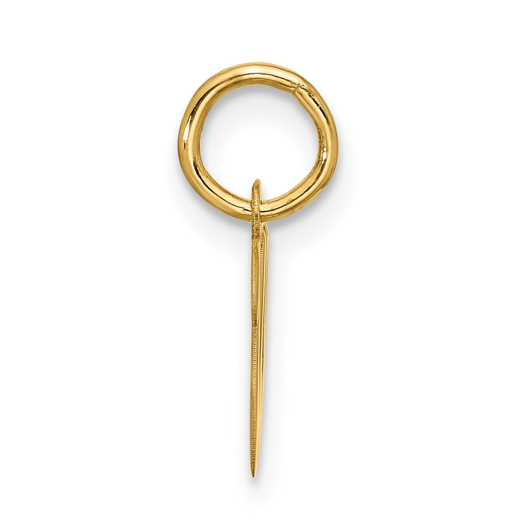 10K Yellow Gold Small-Script Initial W Charm