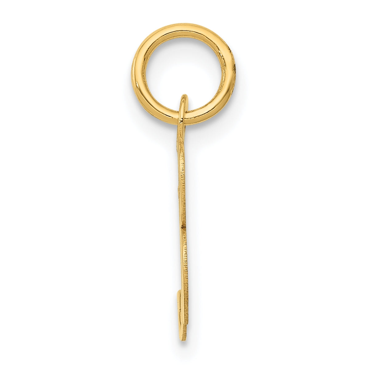 10K Yellow Gold Small Fancy Script Initial B Charm