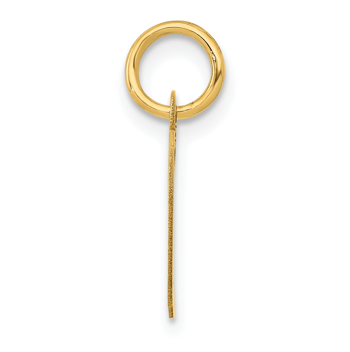 10K Yellow Gold Small Fancy Script Initial D Charm