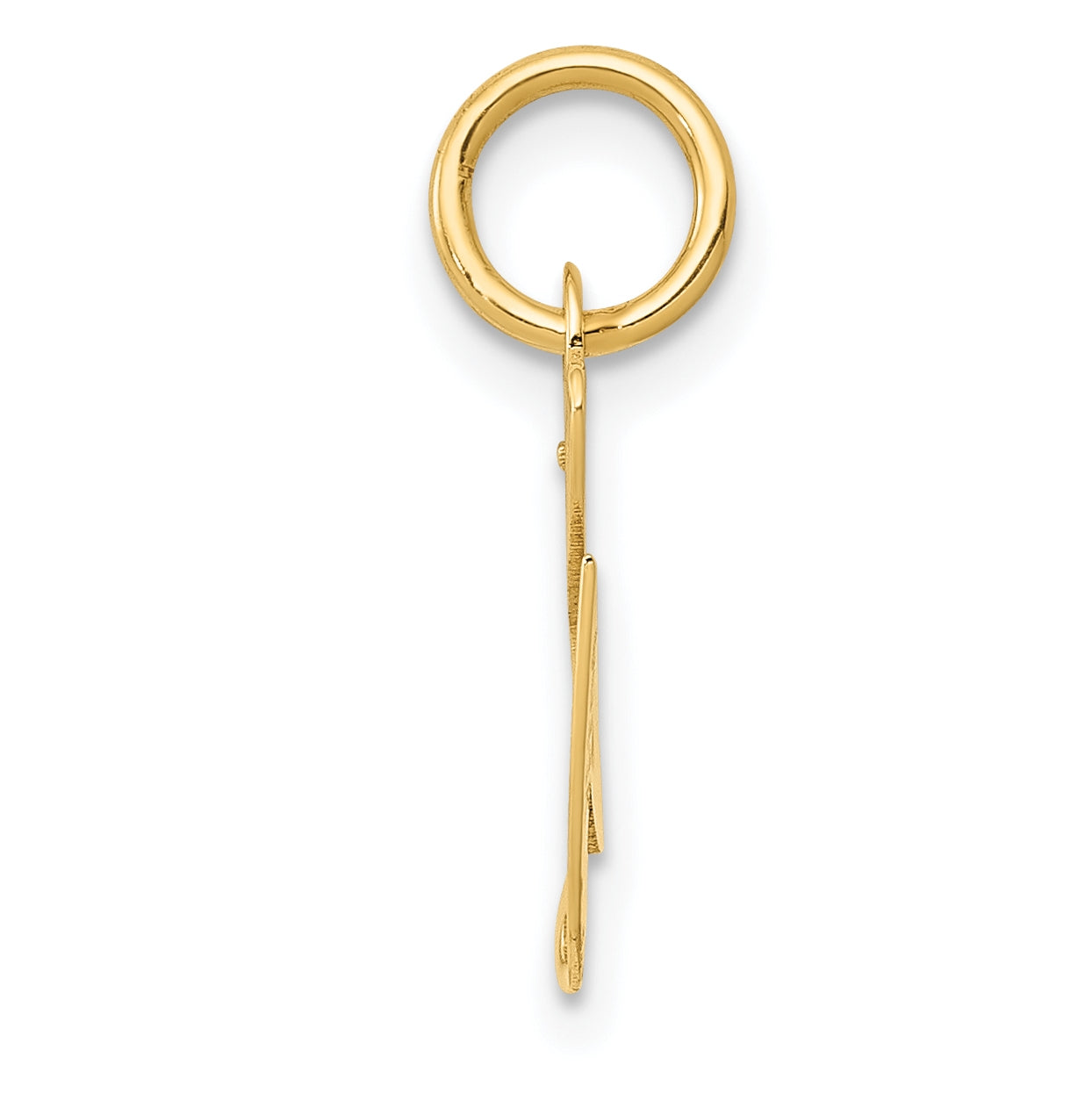 10K Yellow Gold Small Fancy Script Initial G Charm