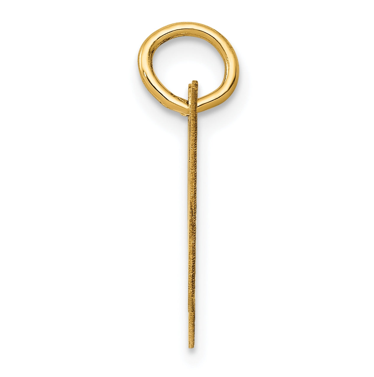10K Yellow Gold Small Fancy Script Initial H Charm