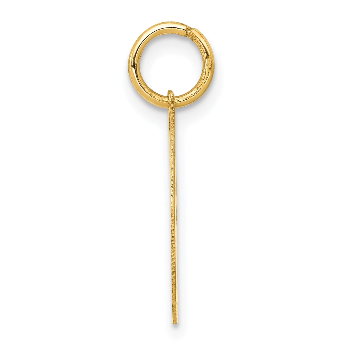 10K Yellow Gold Small Fancy Script Initial J Charm