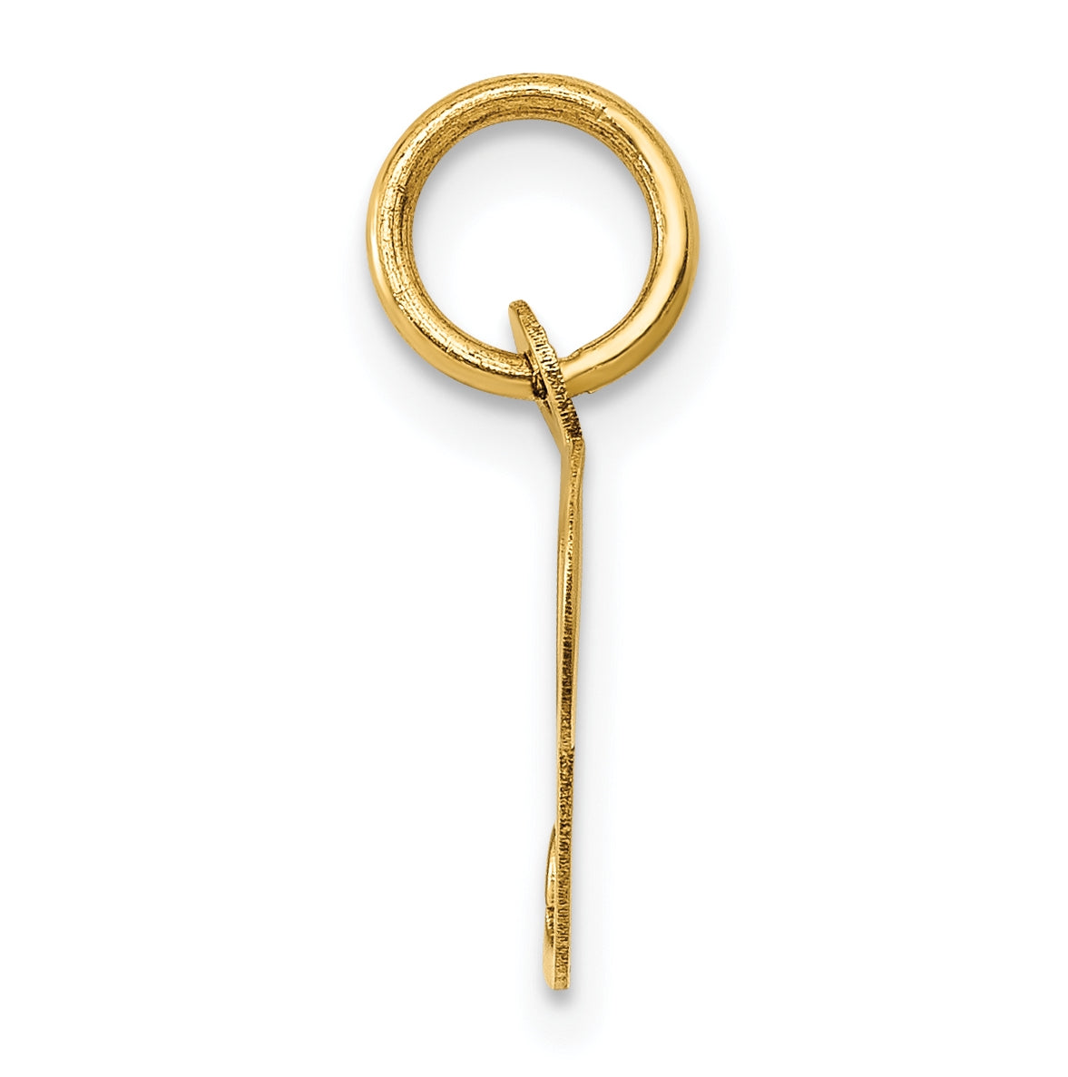 10K Yellow Gold Small Fancy Script Initial P Charm