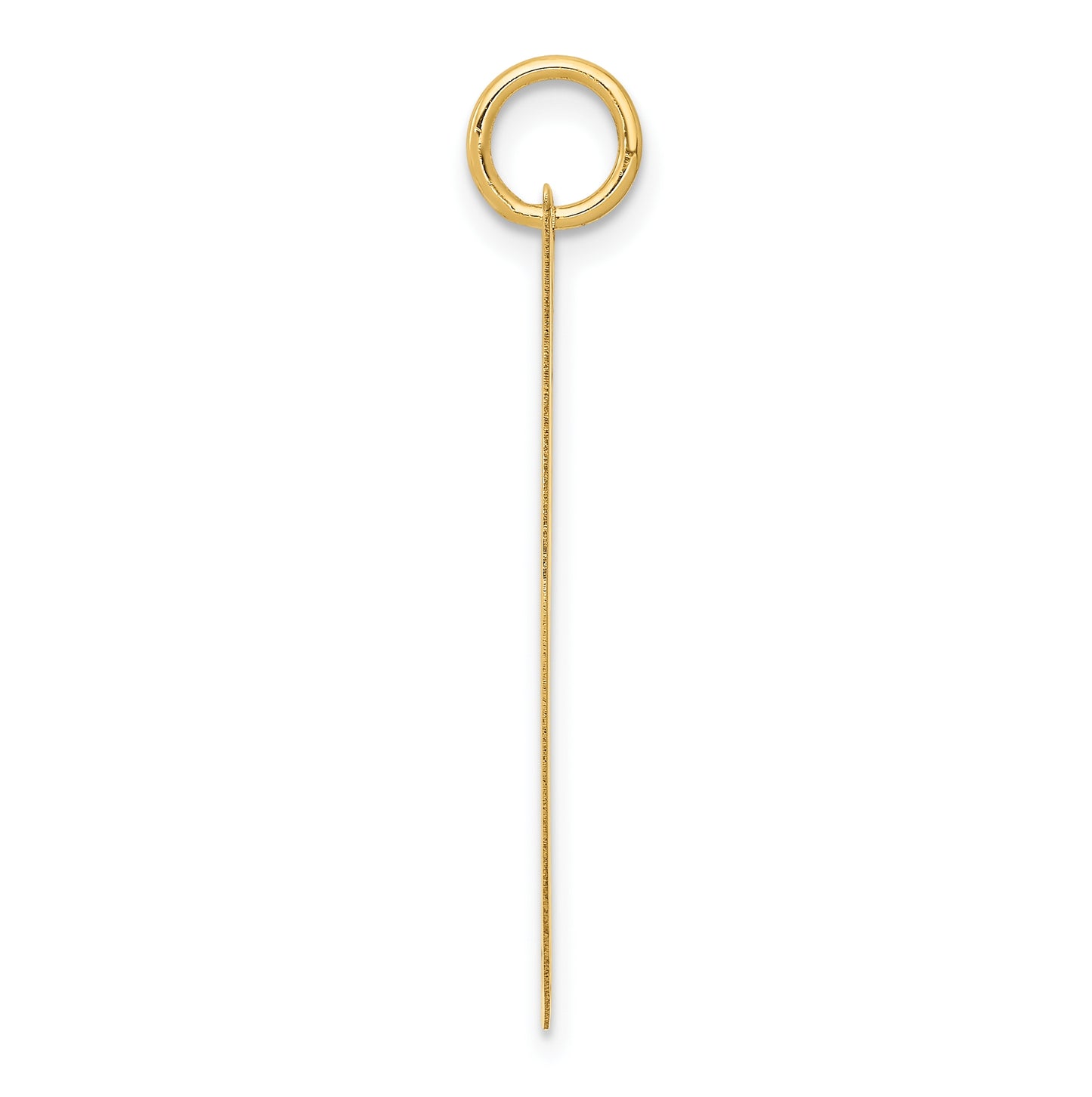 10K Yellow Gold Large Fancy Script Letter J Initial Charm