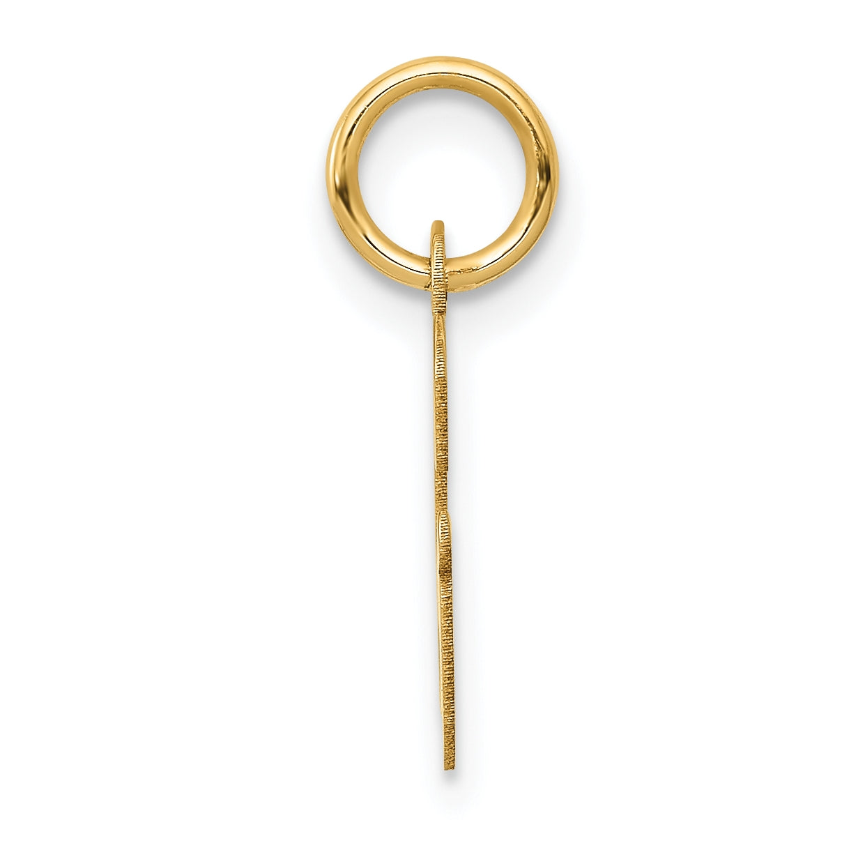 10K Yellow Gold Small-Script Initial G Letter Charm