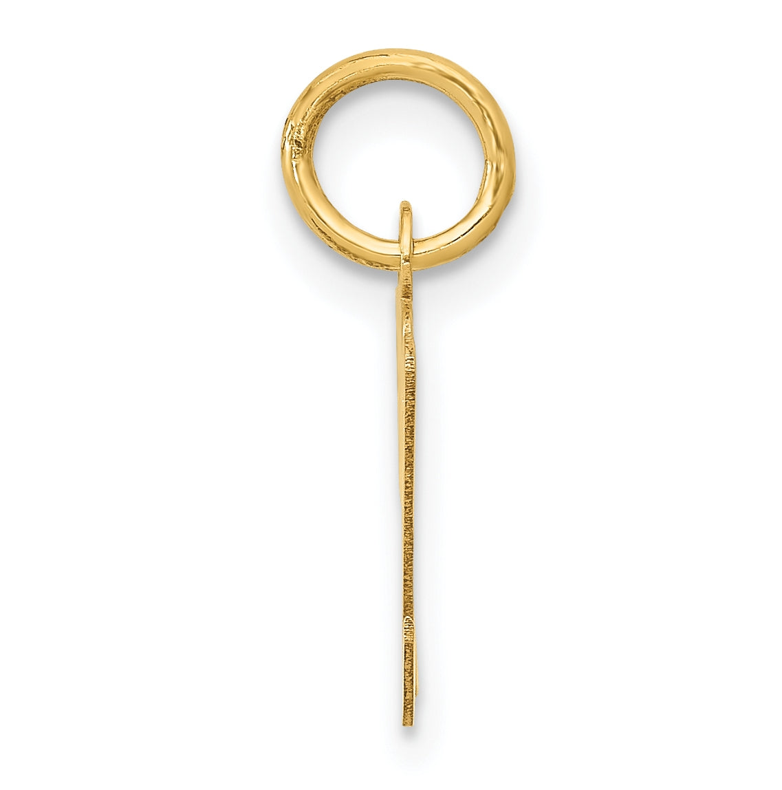 10K Yellow Gold Small-Script Initial M Letter Charm