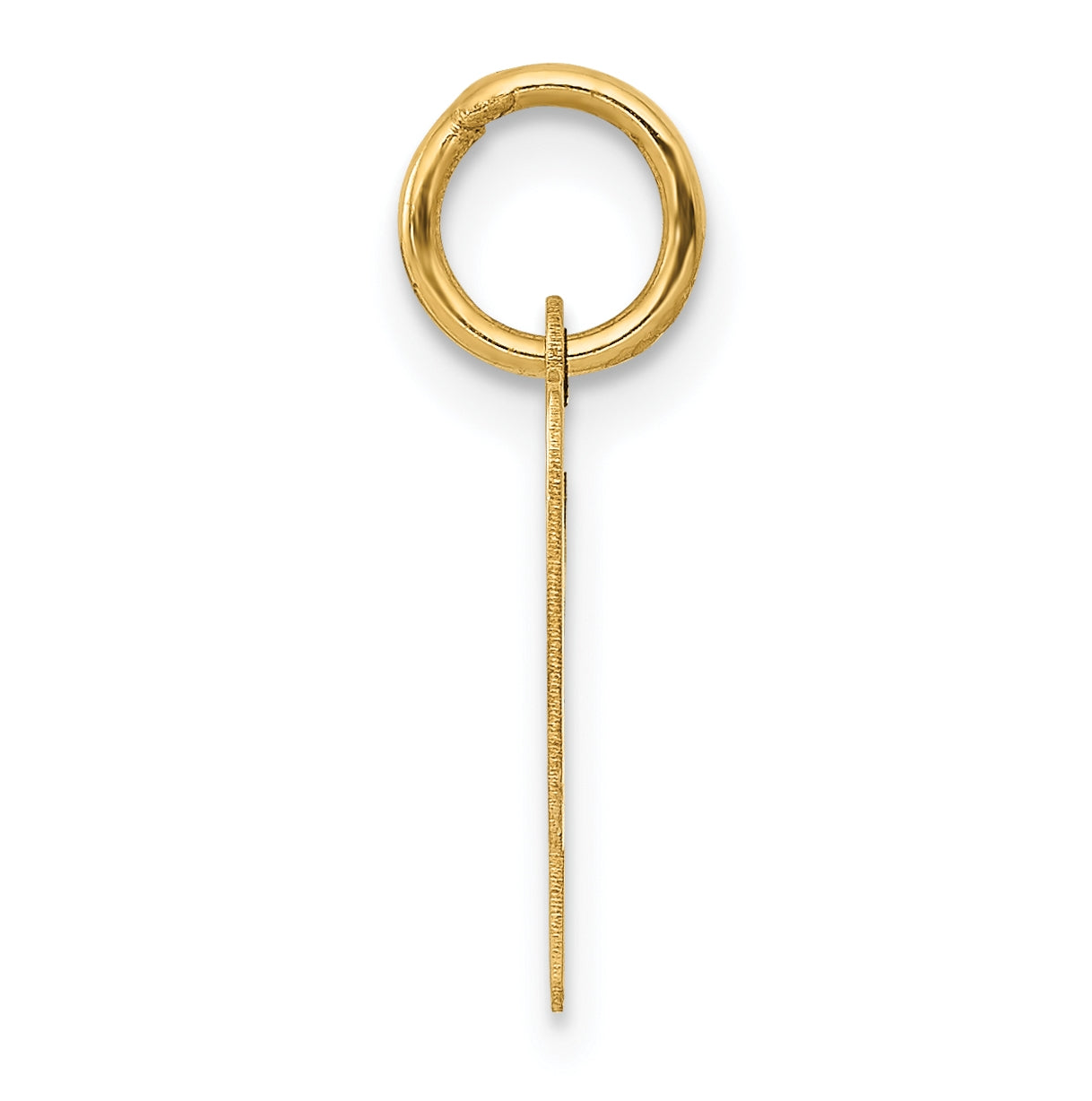 10K Yellow Gold Small-Script Initial P Letter Charm