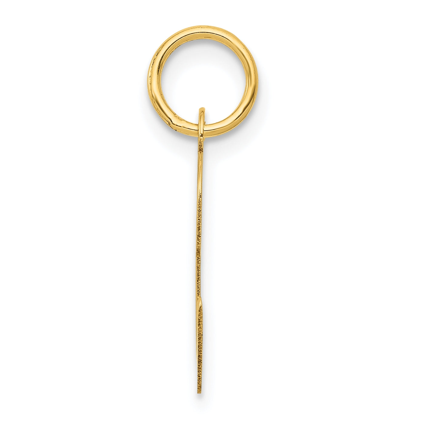 10K Yellow Gold Medium Script Letter C Initial Charm