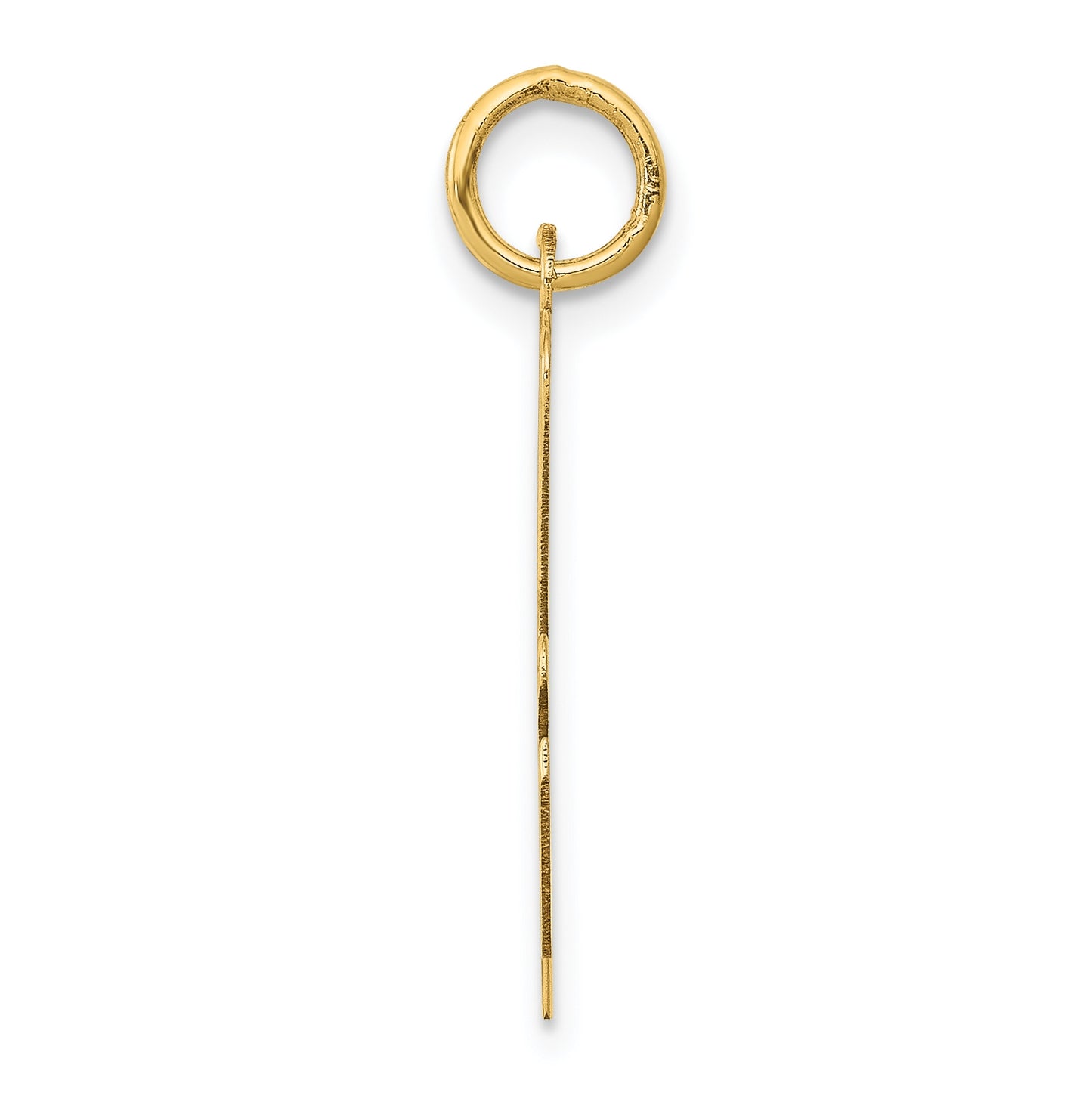 10K Yellow Gold Large Script Letter A Initial Charm