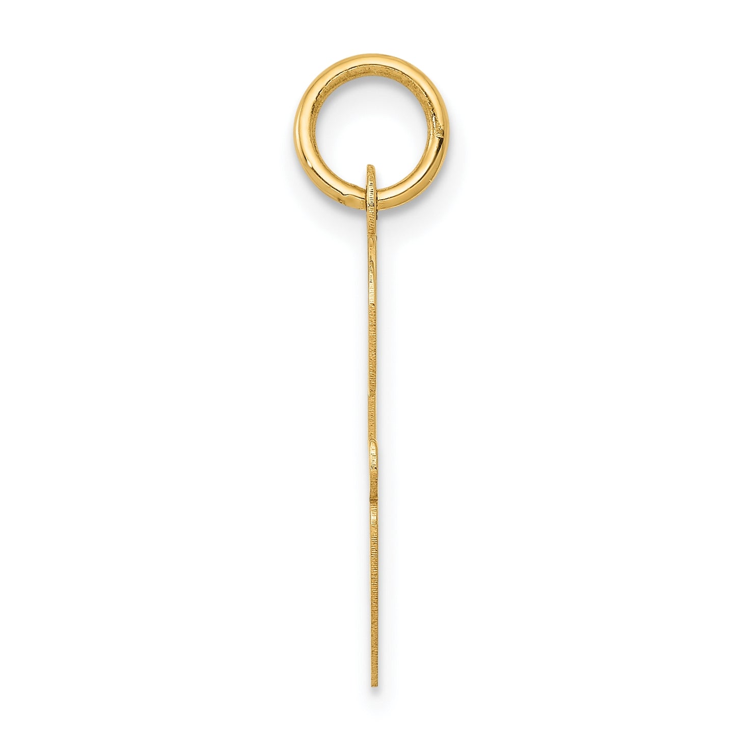 10K Yellow Gold Large Script Letter G Initial Charm