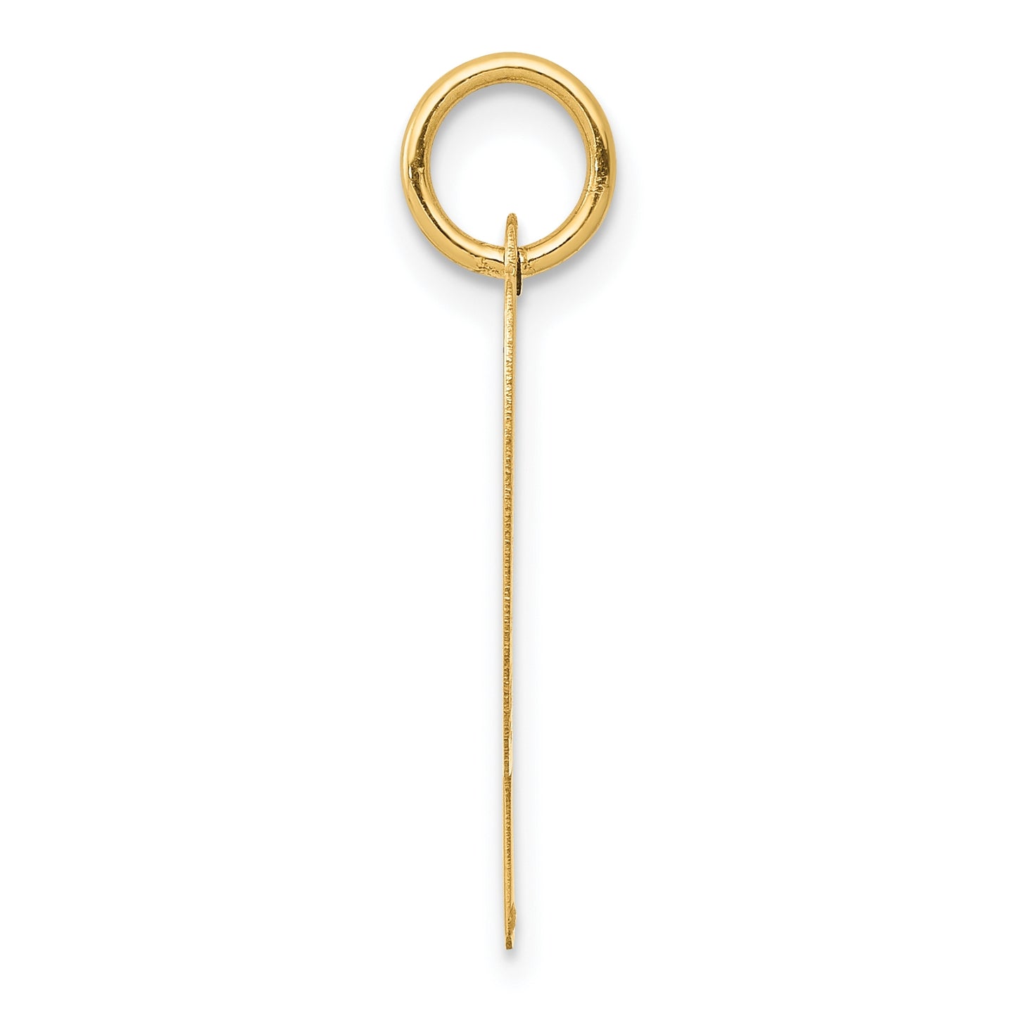 10K Yellow Gold Large Script Letter P Initial Charm
