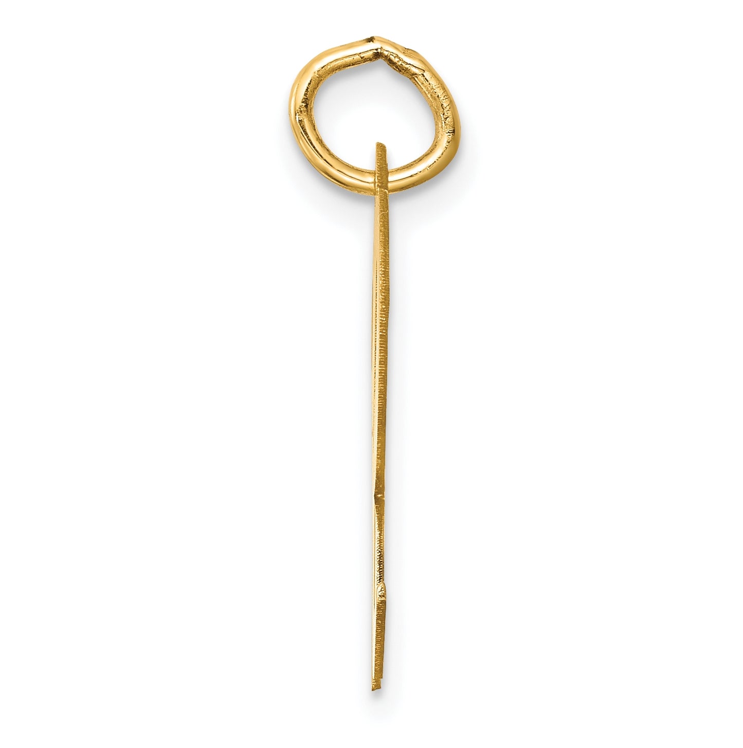 10K Yellow Gold Large Script Letter R Initial Charm