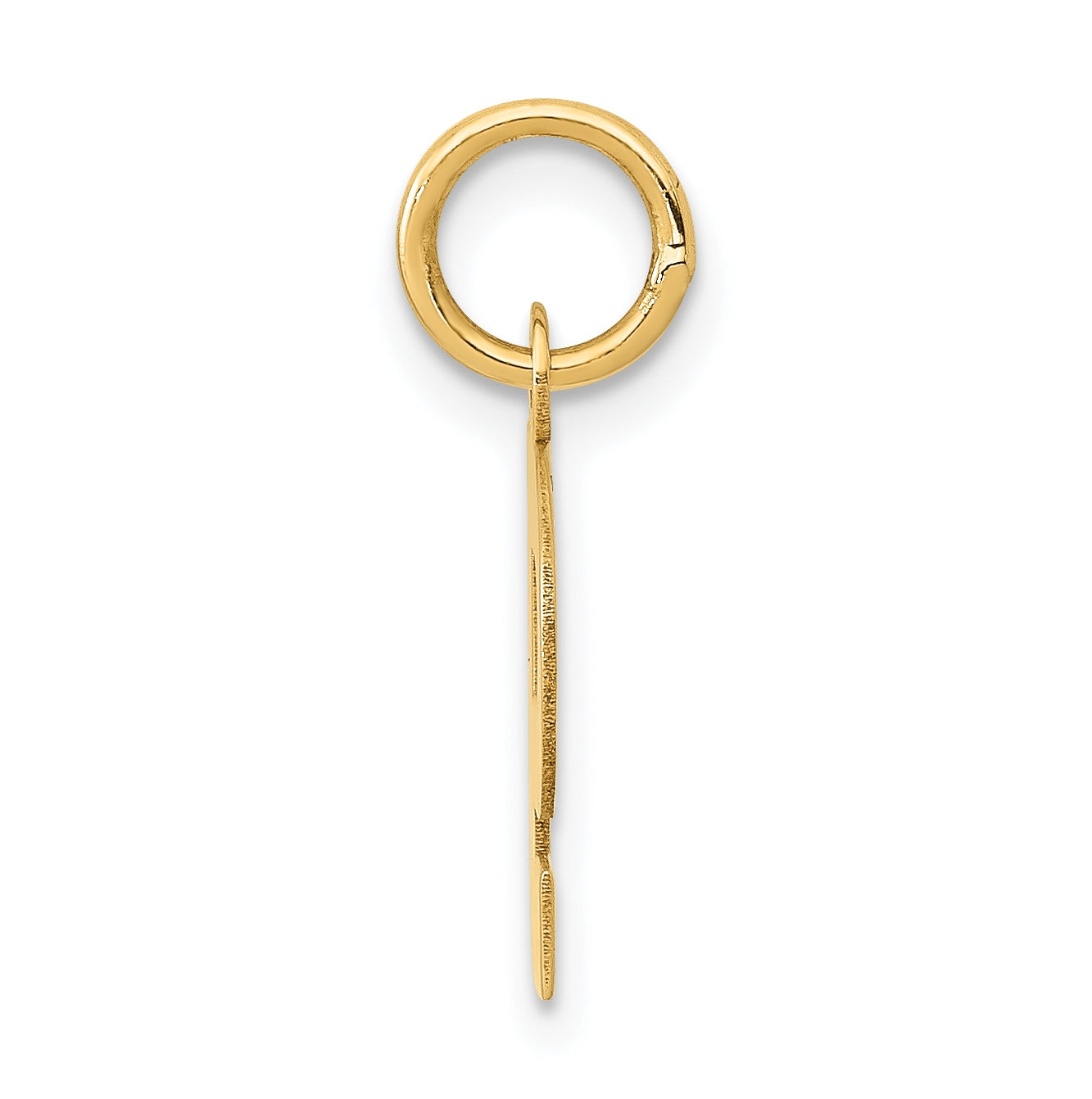 10K Yellow Gold Small Block Initial P Charm