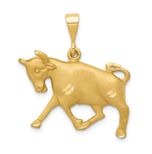 10K Yellow Gold Taurus Zodiac Charms