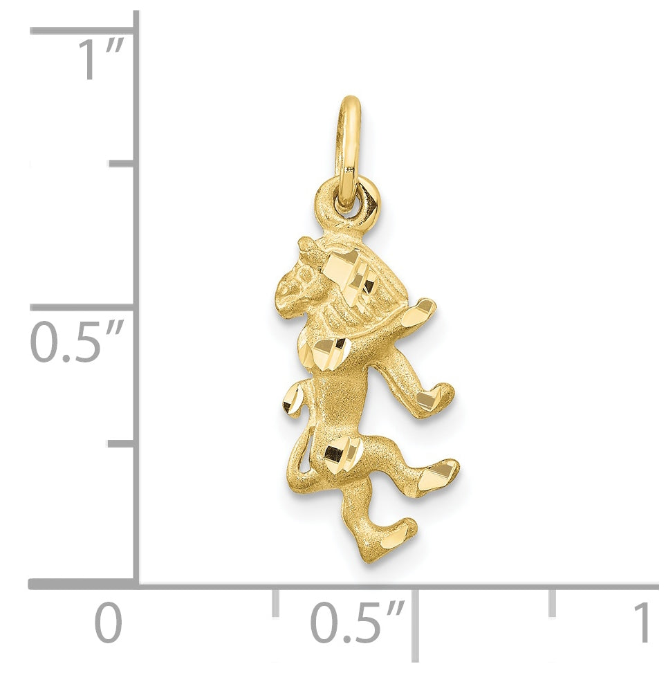 10K Yellow Gold Leo Zodiac-Charm
