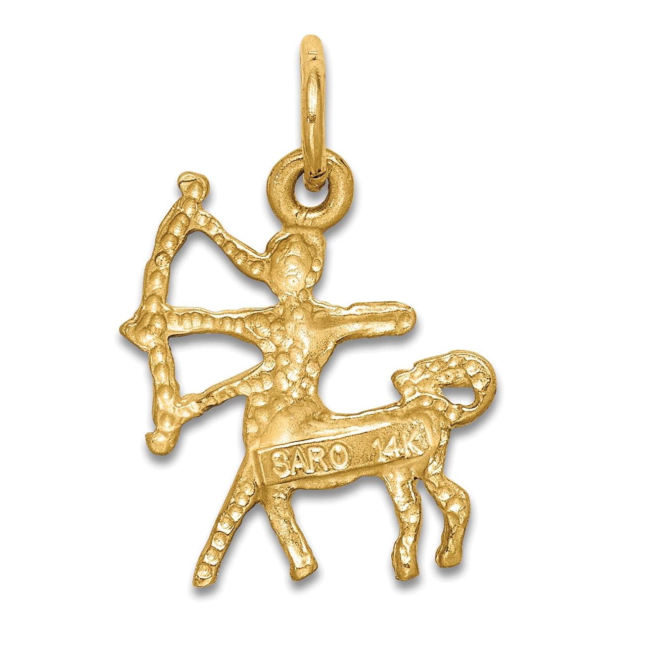 10K Yellow Gold Sagittarius Zodiac-Charm