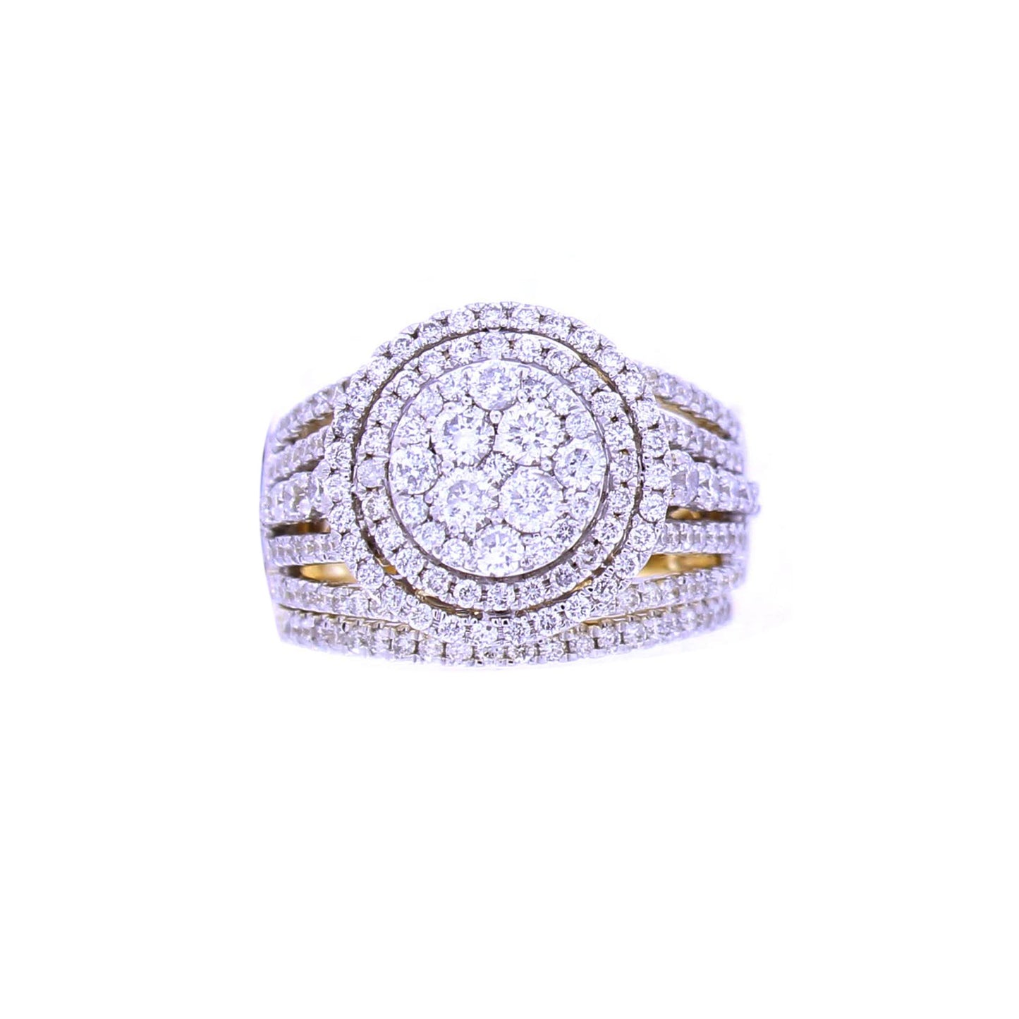 14K Yellow Gold 2.04 Cttw  Diamond Ladies Ring