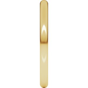 18K Yellow Or White Or Rose Gold Comfort-Fit Full Round Band