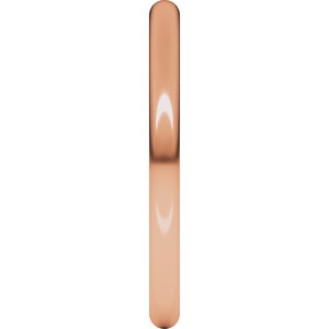 18K Yellow Or White Or Rose Gold Comfort-Fit Full Round Band