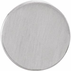 Sterling Silver 10 X 10 Mm Polished Engravable Disc Pendant