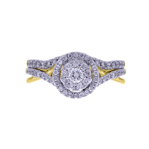 14K Yellow Or White Gold 0.69-0.70 Cttw Diamond Ladies Ring
