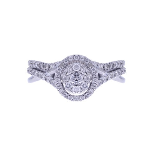 14K Yellow Or White Gold 0.69-0.70 Cttw Diamond Ladies Ring