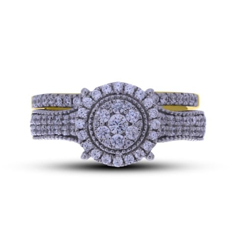 14K Yellow Gold 0.89-0.93 Cttw Diamond Ladies Ring