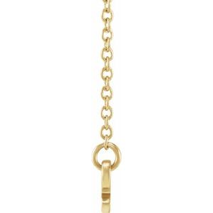 14K Yellow Gold Sagittarius 30.96 X 7.3 Mm 18 In Polished Sagittarius Necklace