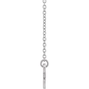 Sterling Silver Gemini 21.74 X 7.97 Mm 18 In Polished Gemini Necklace